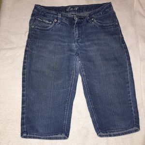 Levi long burmuda blue jean shorts